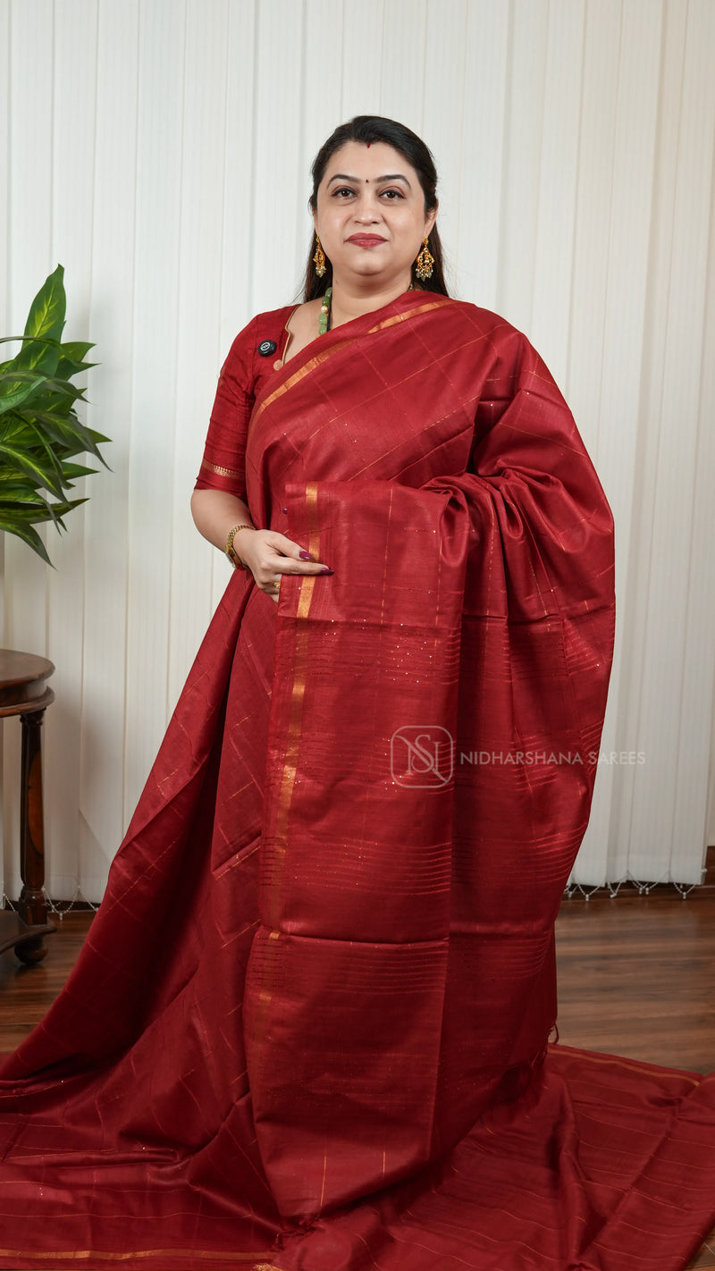 Mix Cotton With Zari Lines And Sequins Concept