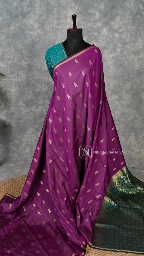Semi Soft Silk With Zari Butta