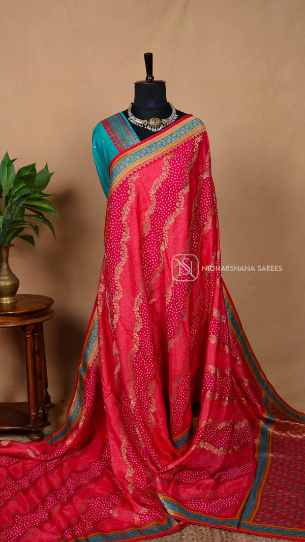 Russian Dola With Bandhini Lehariya Concept Design