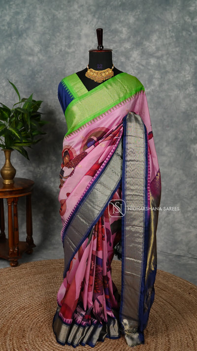 Half Pure Kanchipuram Silk Saree