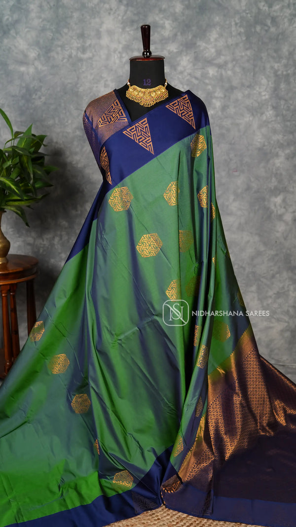 Semi Kanchi Silk With Zari Butta