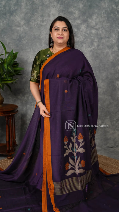 Bengal Cotton With Thread Weaving Butta Concept