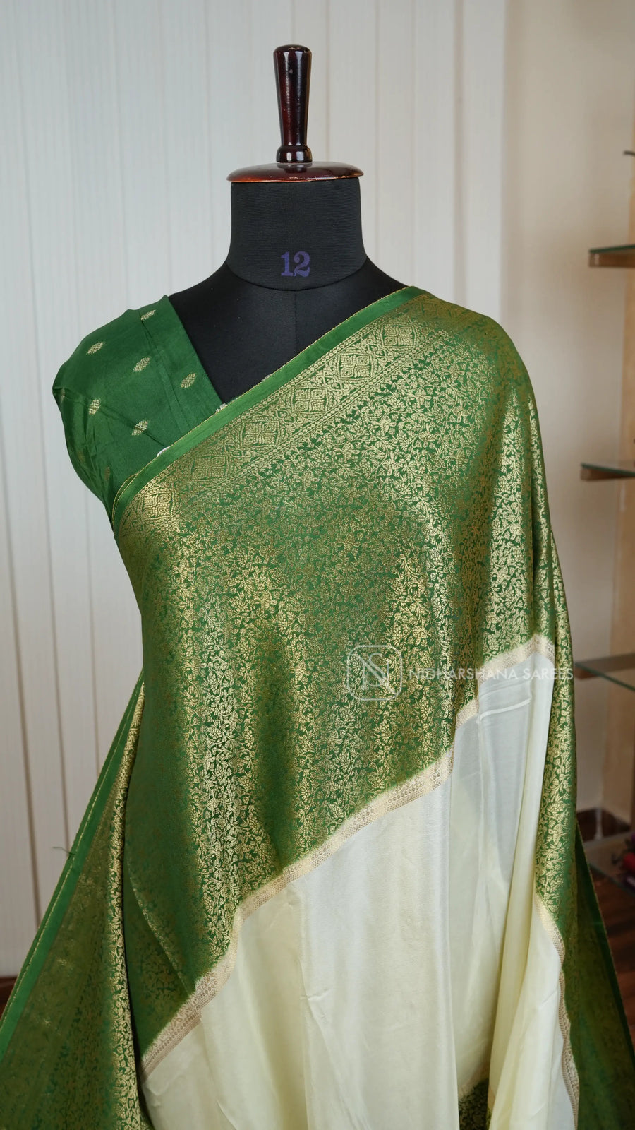 Premium Crepe Silk With Zari Weaving Border