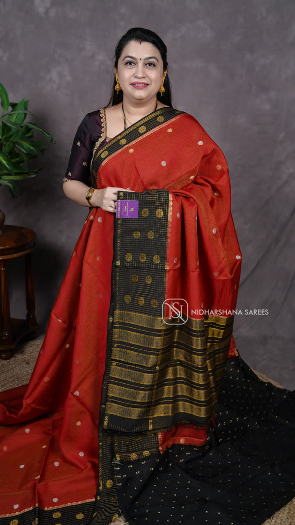 Premium Viscose With Zari Lines And Butta Contrast Border