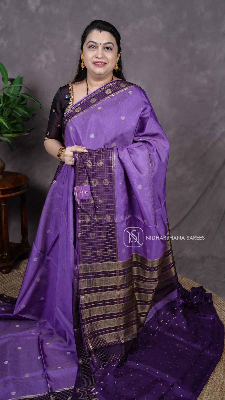 Premium Viscose With Zari Lines And Butta Contrast Border