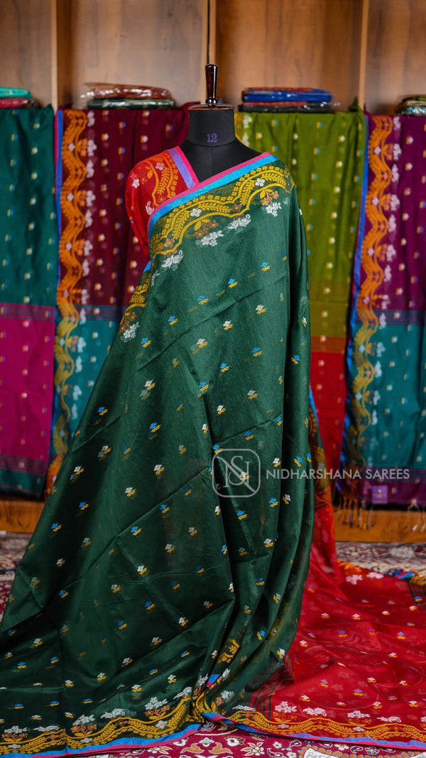 Jamdani Cotton With Thread Weaving Concept
