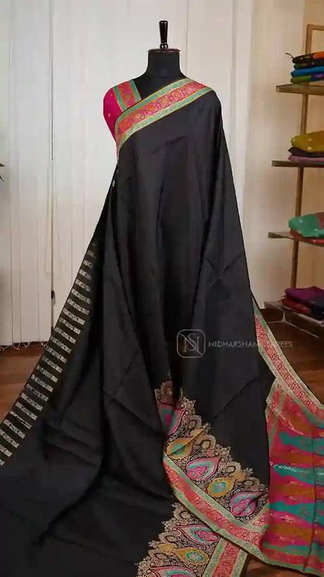Russian Dola With Kairi Butta Print And Zari Weaving