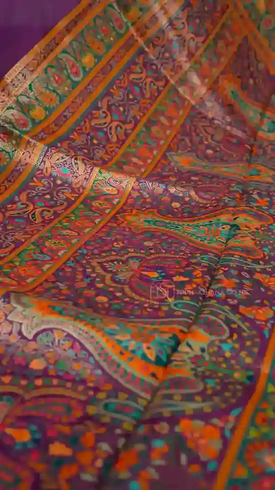 Russian Dola With Mango Motif Weaving Concept
