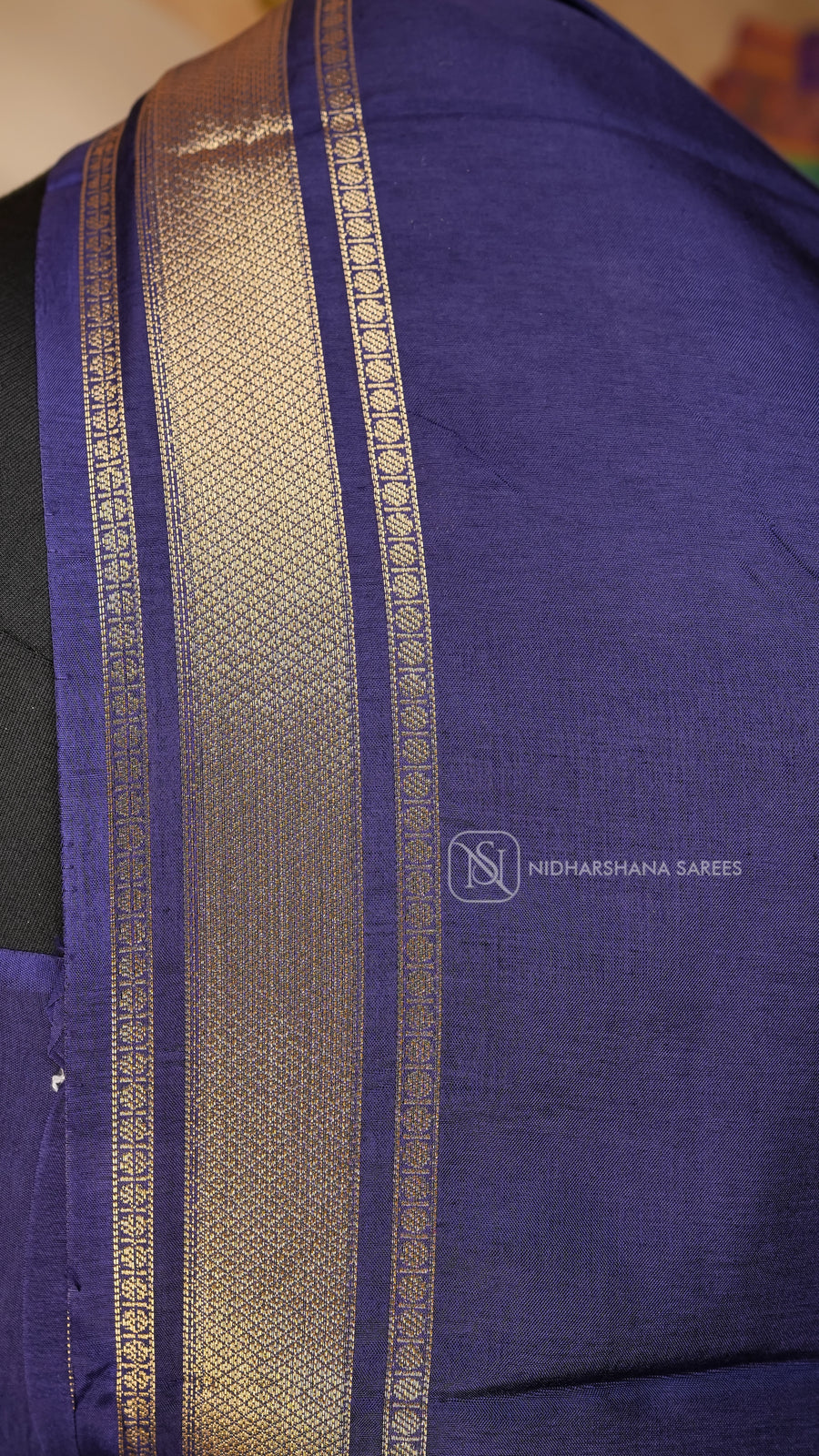 Semi Viscose Silk With Zari Butta And Zari Border Concept
