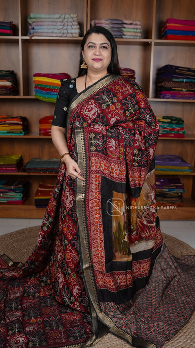 Viscose Cotton With Patola Print