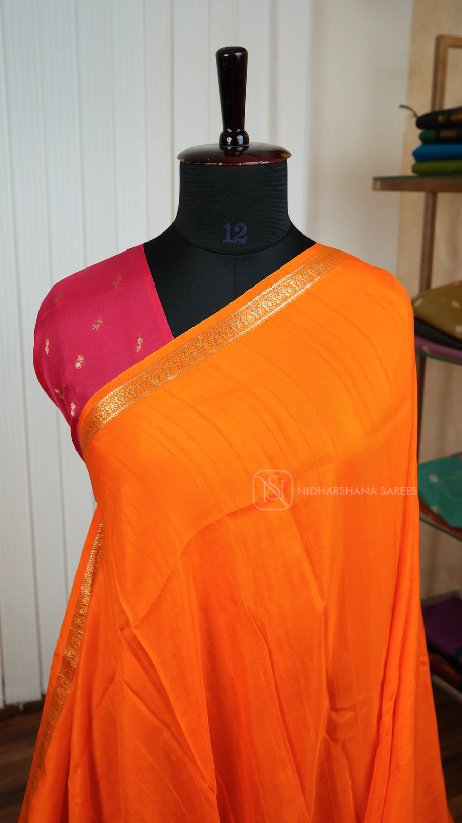 Semi Tussar With Gap Style Border