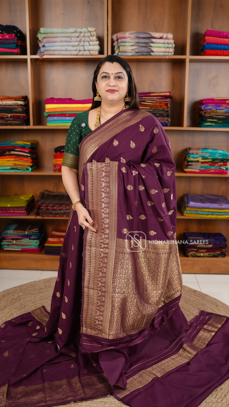 Pani Silk With Zari Butta