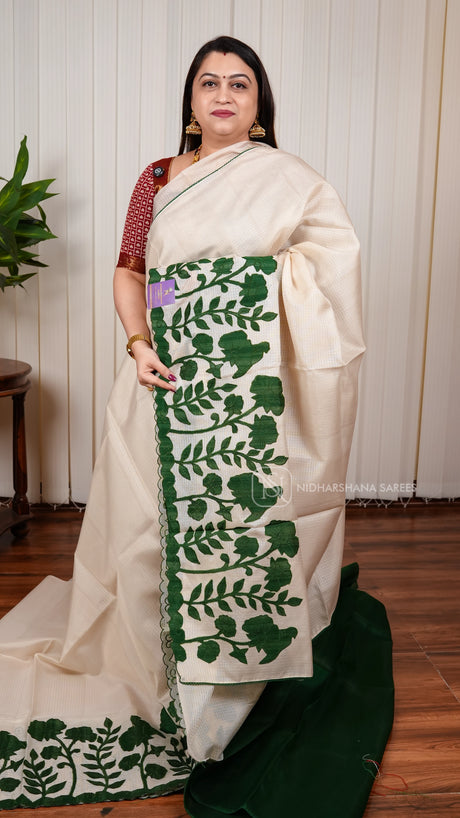 Kota Cotton With Applique Work Concept