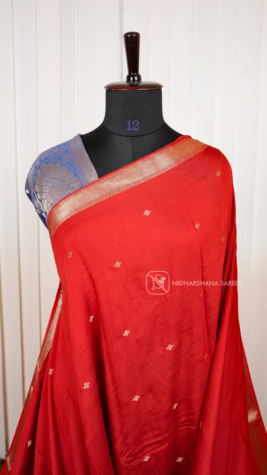 Butter Silk Saree With Zari Butta And Floral Zari Border