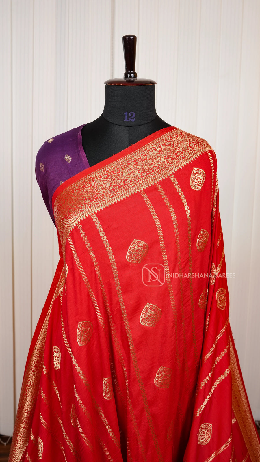 Butter Silk Saree With Zari Butta And Zari Lines