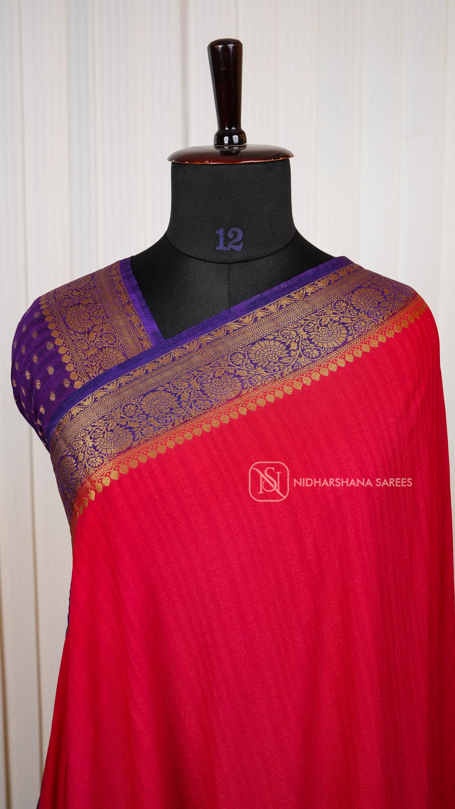 Tussar By Georgette With Contrast Zari Border
