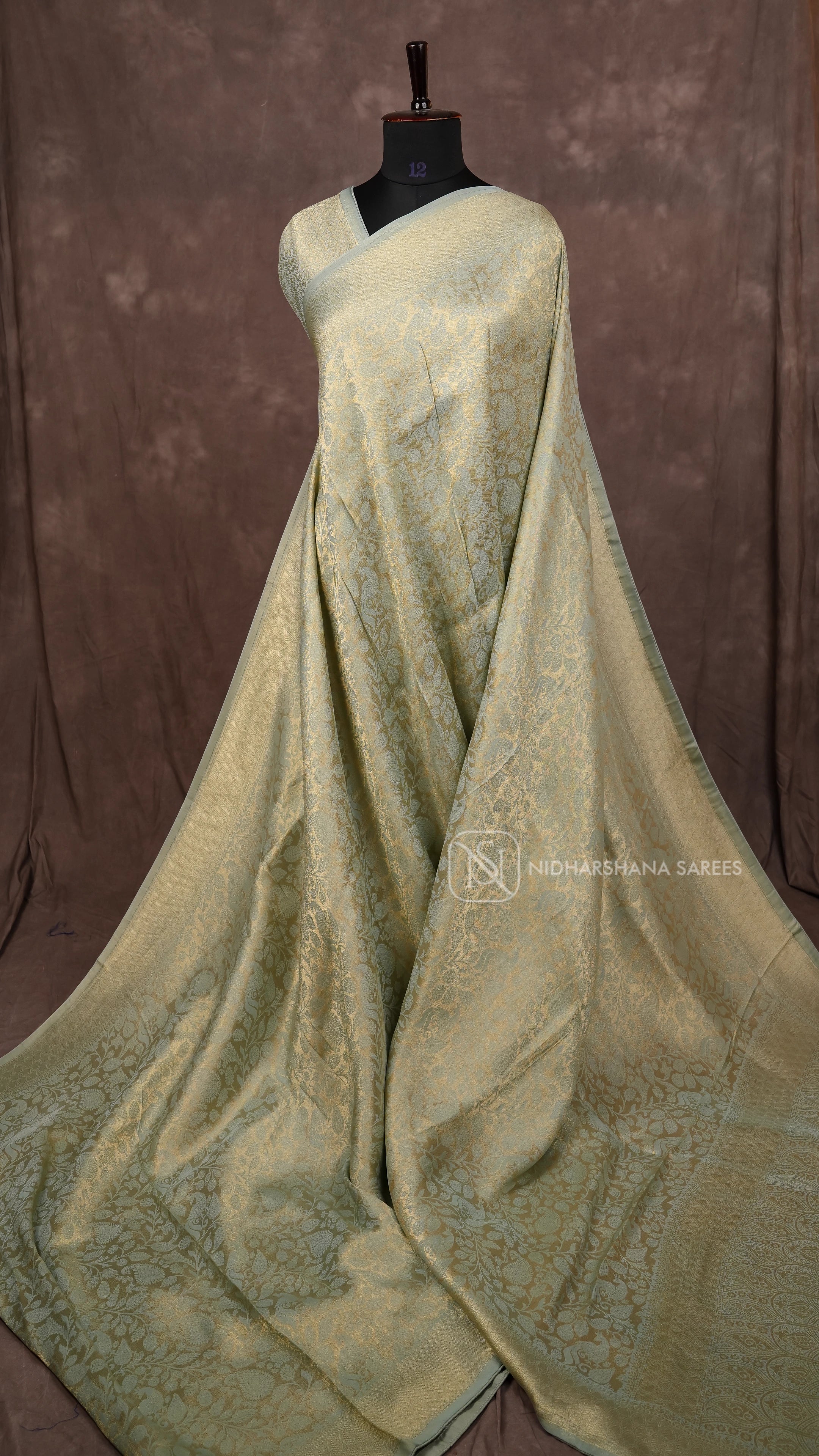 Semi Banarasi Brocade Silk