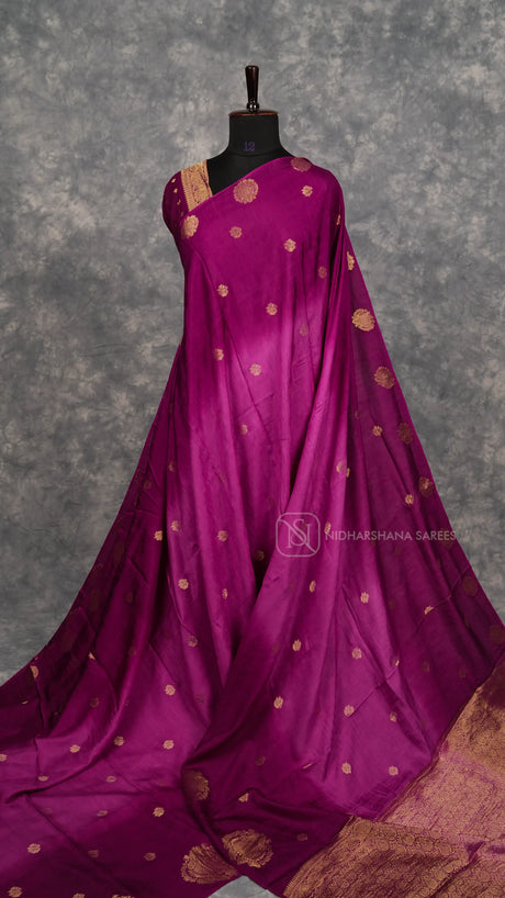 Premium Tussar With Zari Butta Concept