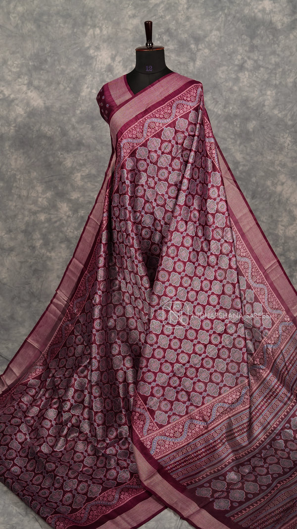 Chanderi Cotton With Floral  Digital Print