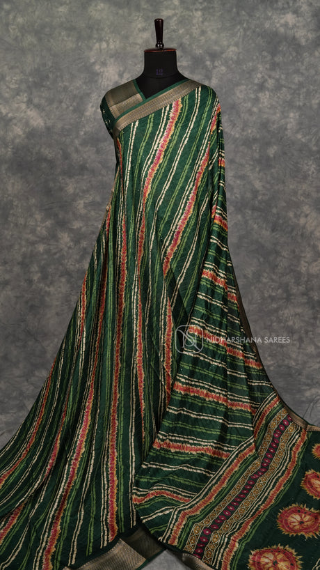 Semi Dola With Sequins Concept And Zari Border