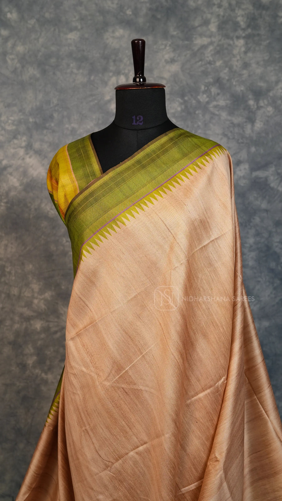 Semi Tussar Silk With Zariless Concept