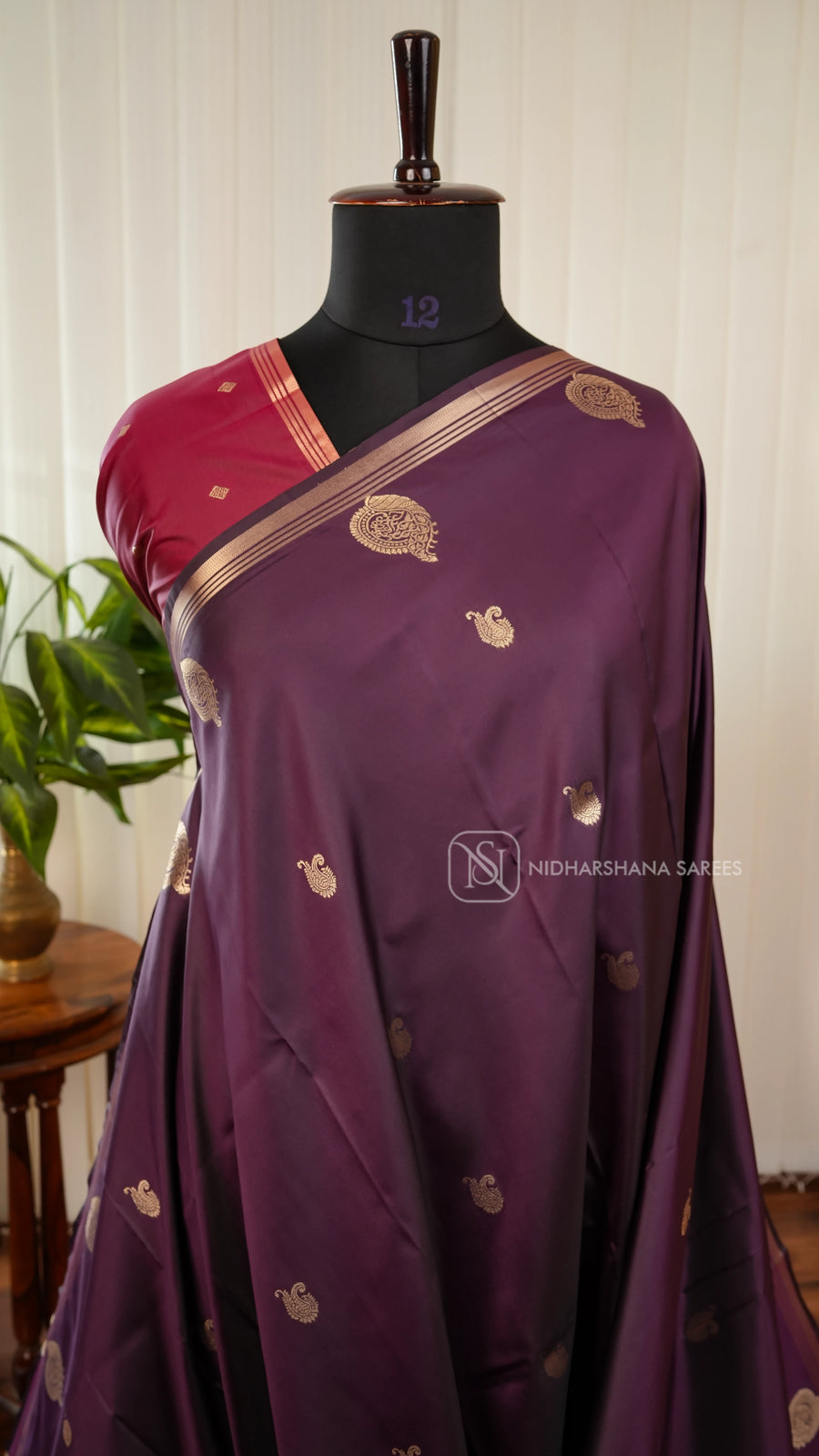 Semi Soft Silk With Zari Butta And Chit Zari Border