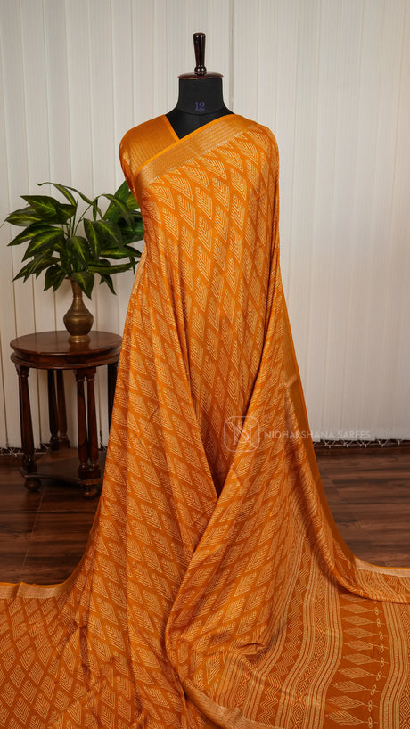 Semi Muslin Georgette With Floral Digital Print