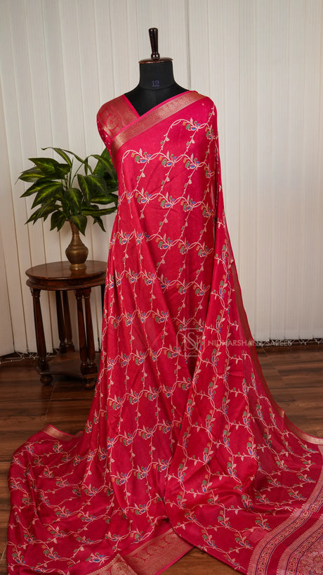 Semi Muslin Georgette With Floral Digital Print