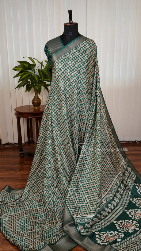 Semi Dola With Digital Print
