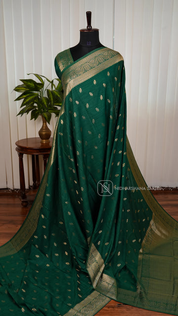 Pani Silk With Zari Butta And Zari Border