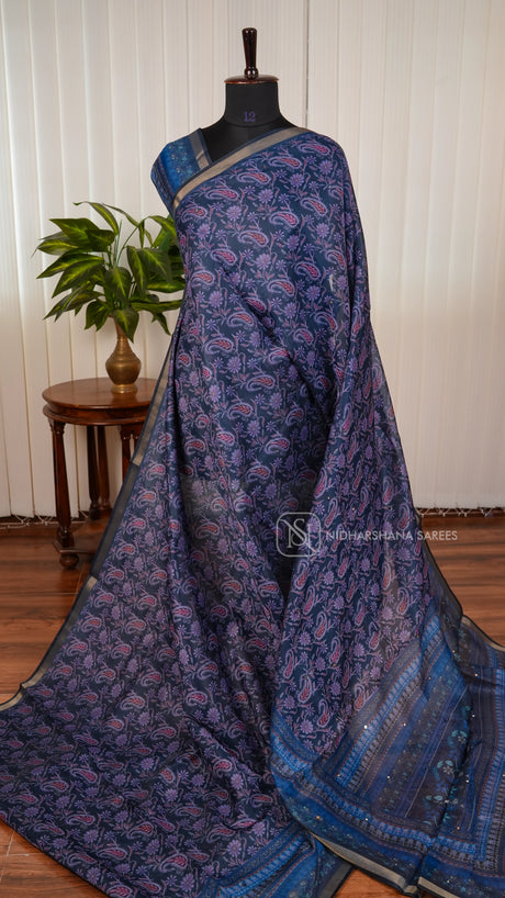 Semi Chanderi Cotton