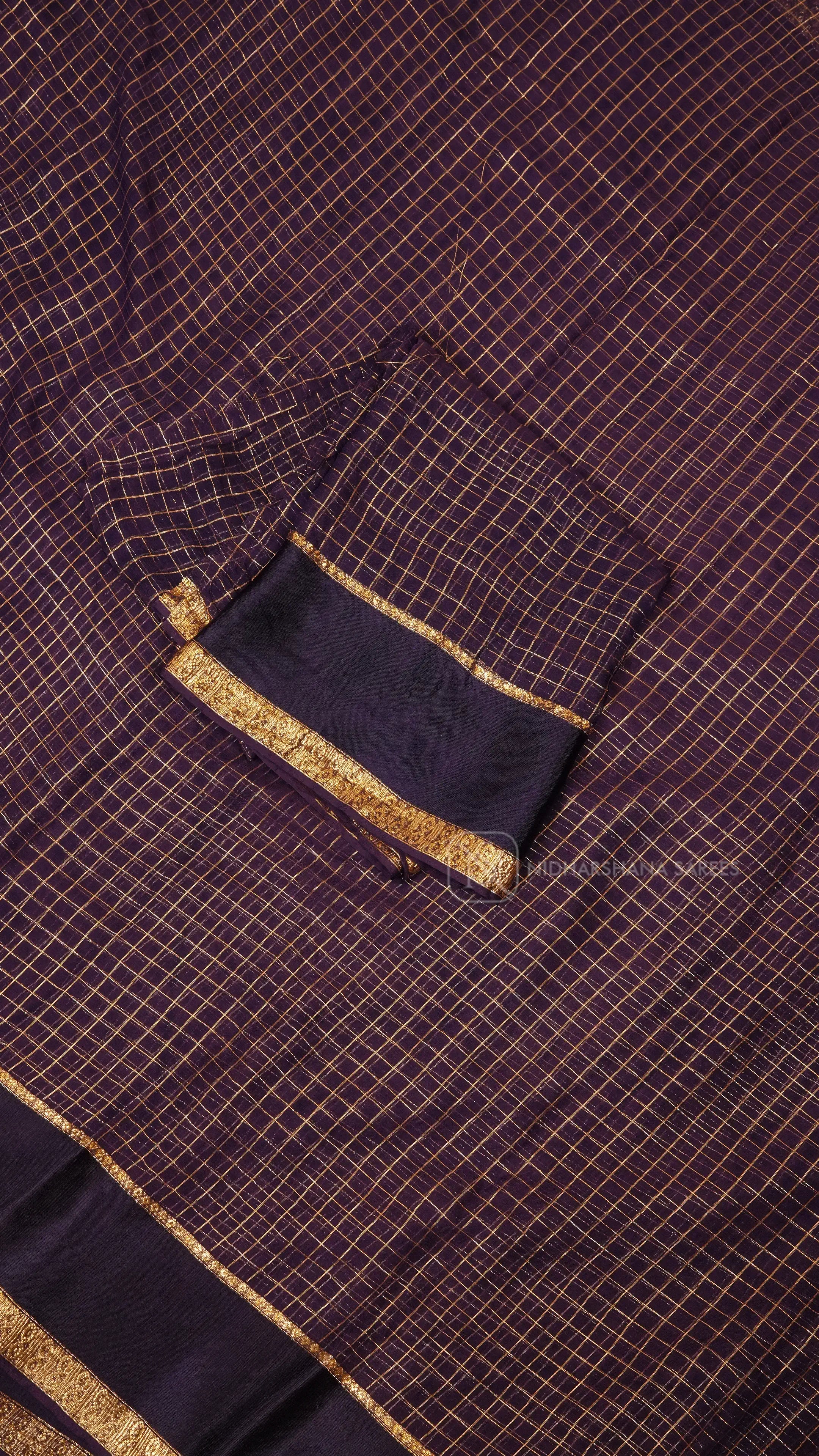 Light Weight Chiffon With Zari Line And Satin Border