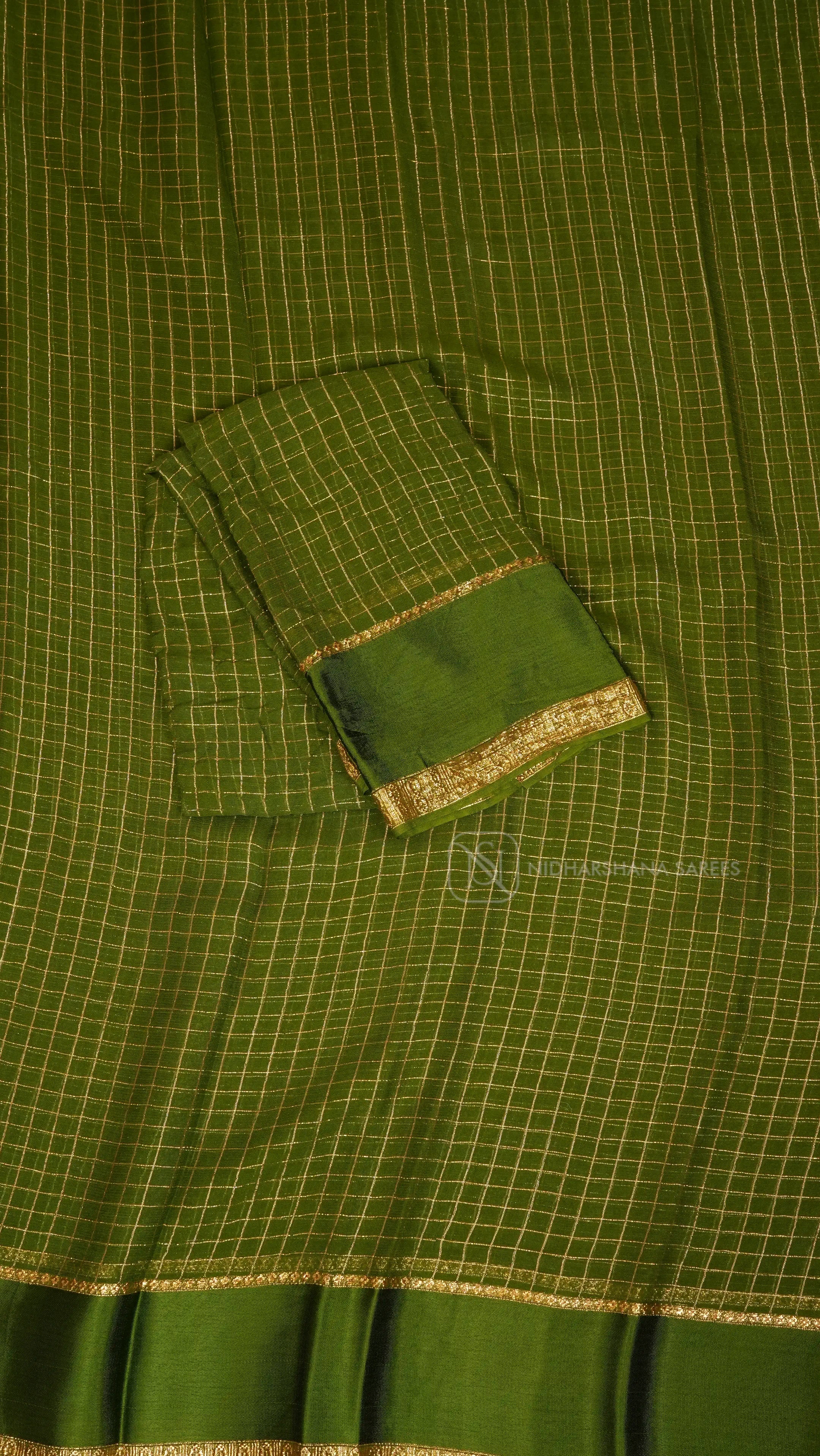 Light Weight Chiffon With Zari Line And Satin Border