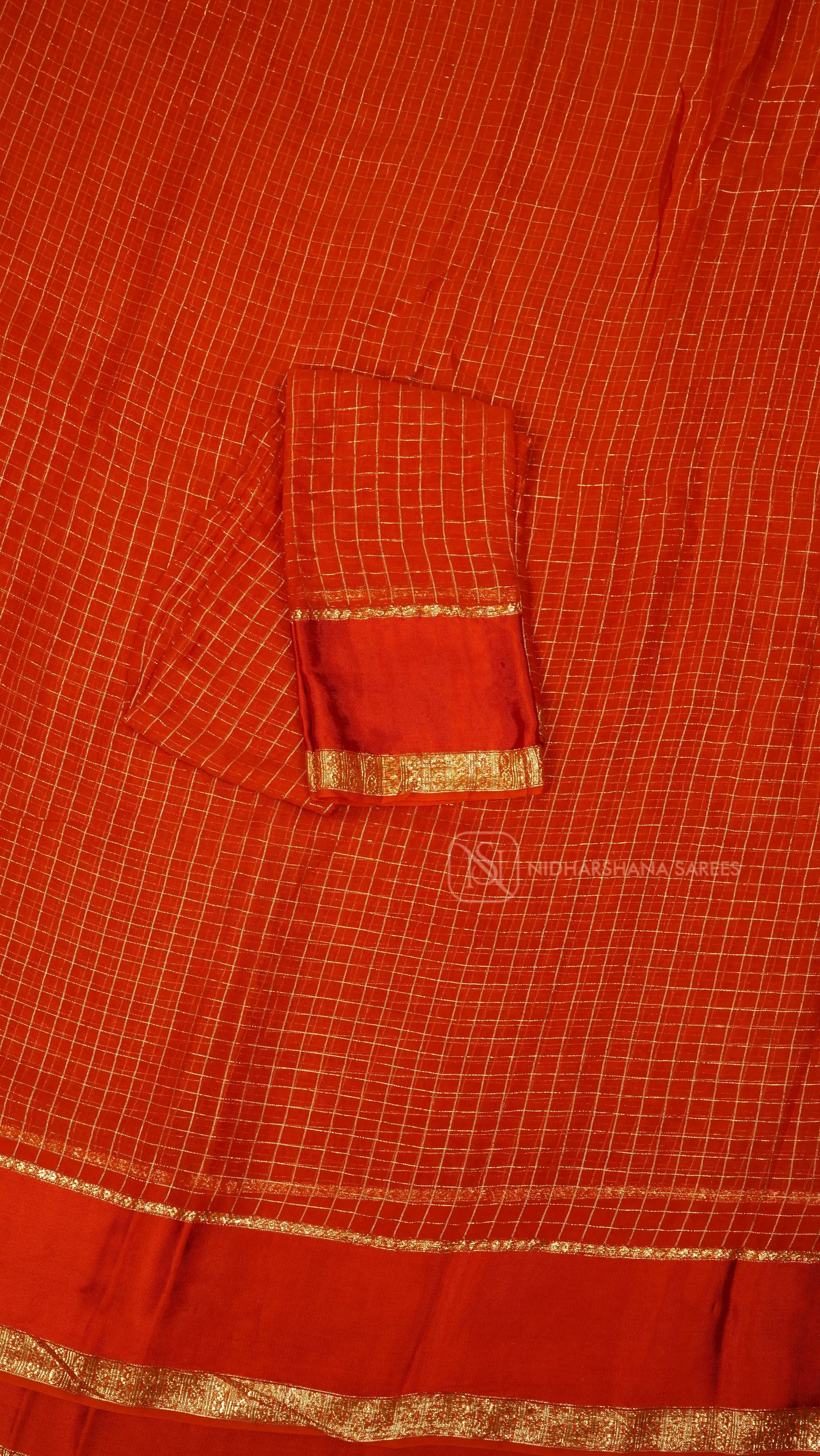 Light Weight Chiffon With Zari Line And Satin Border