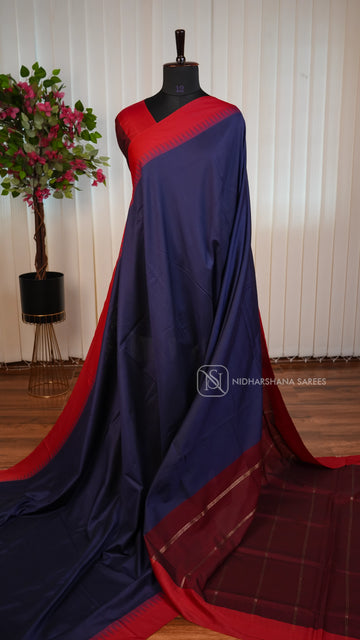 Kanchi Cotton With Contrast Border