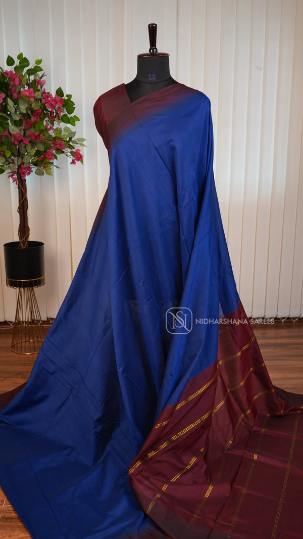 Kanchi Cotton With Contrast Border