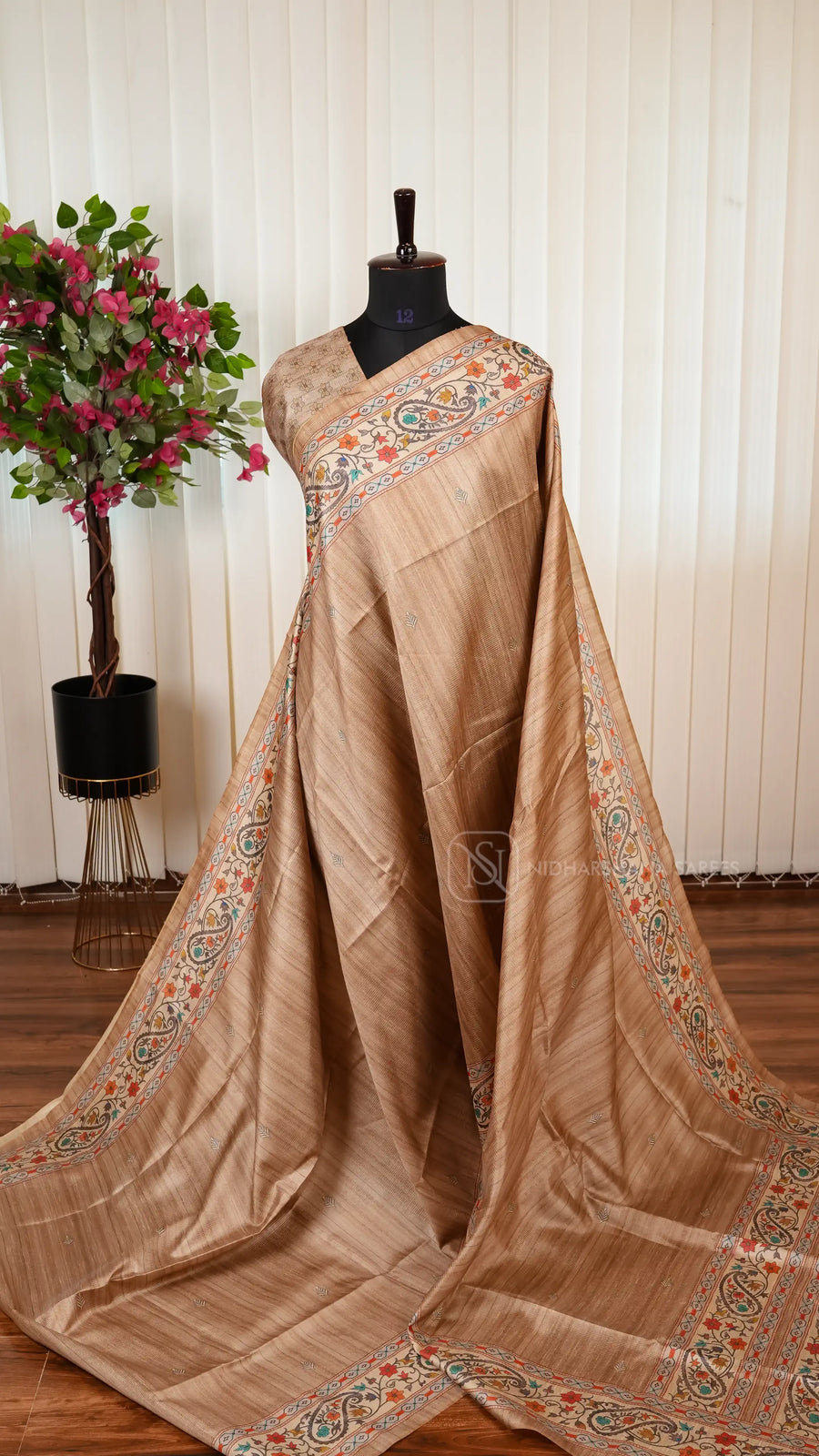 Semi Kosa Silk With Digital Print Concept