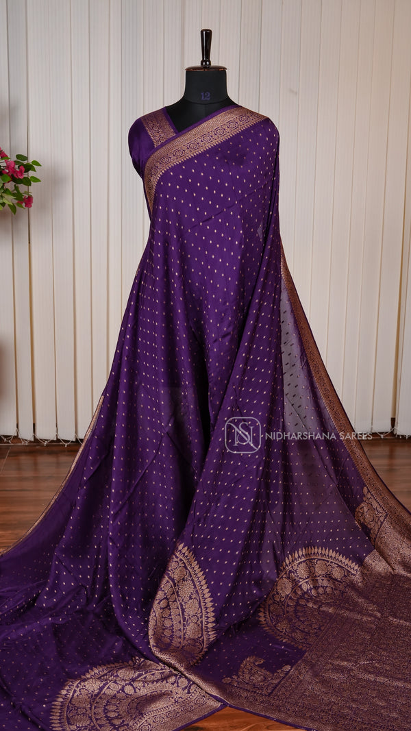 Premium Tussar With Matte Zari Concept
