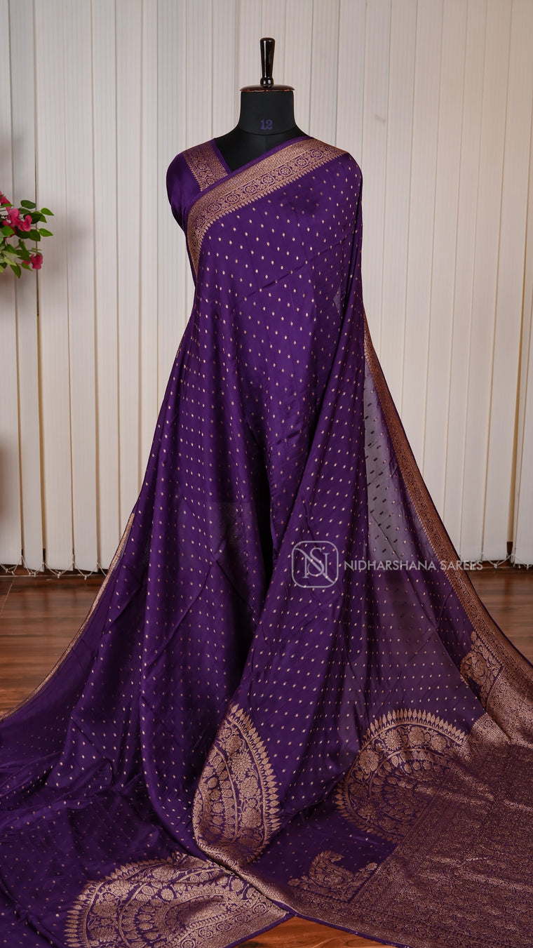 Premium Tussar With Matte Zari Concept