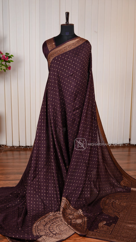 Premium Tussar With Matte Zari Concept