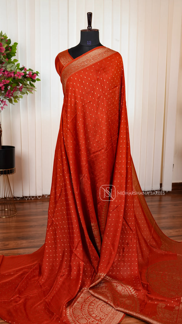 Premium Tussar With Matte Zari Concept