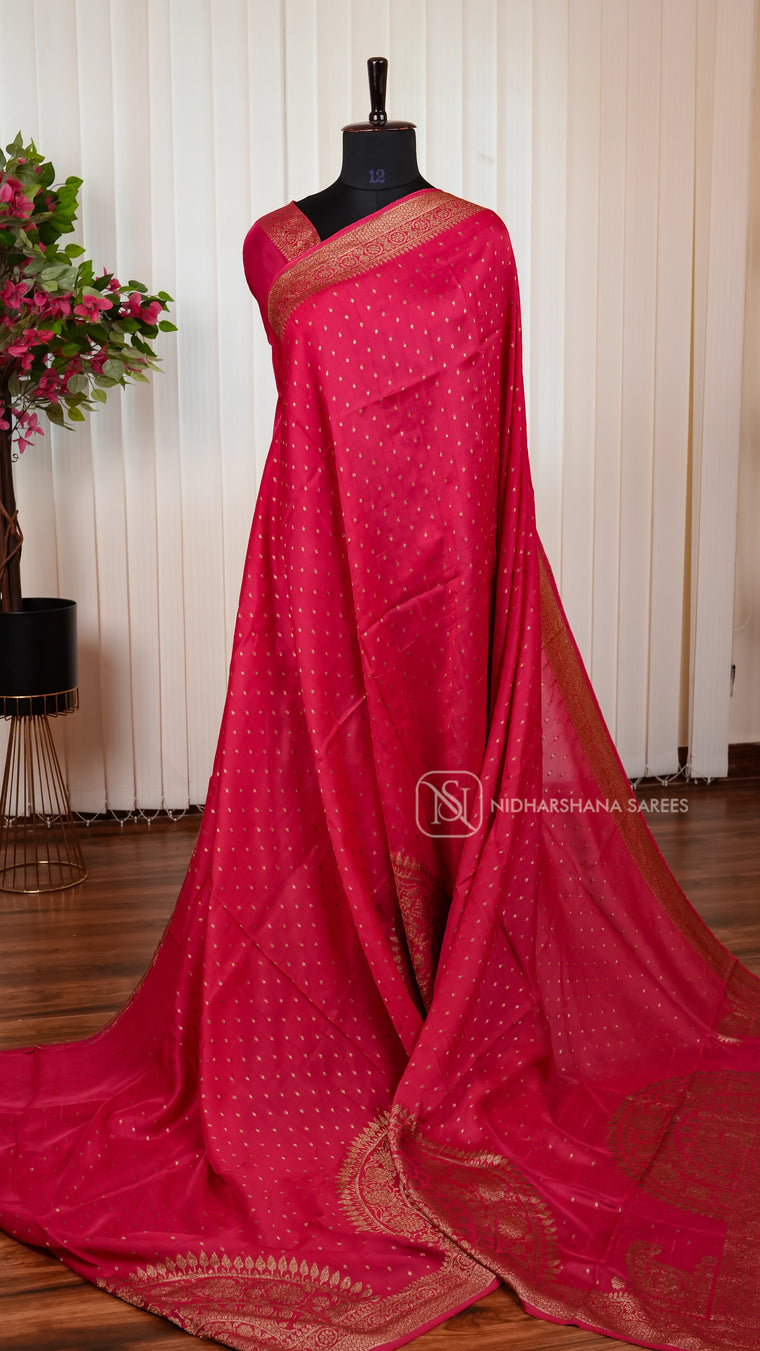 Premium Tussar With Matte Zari Concept