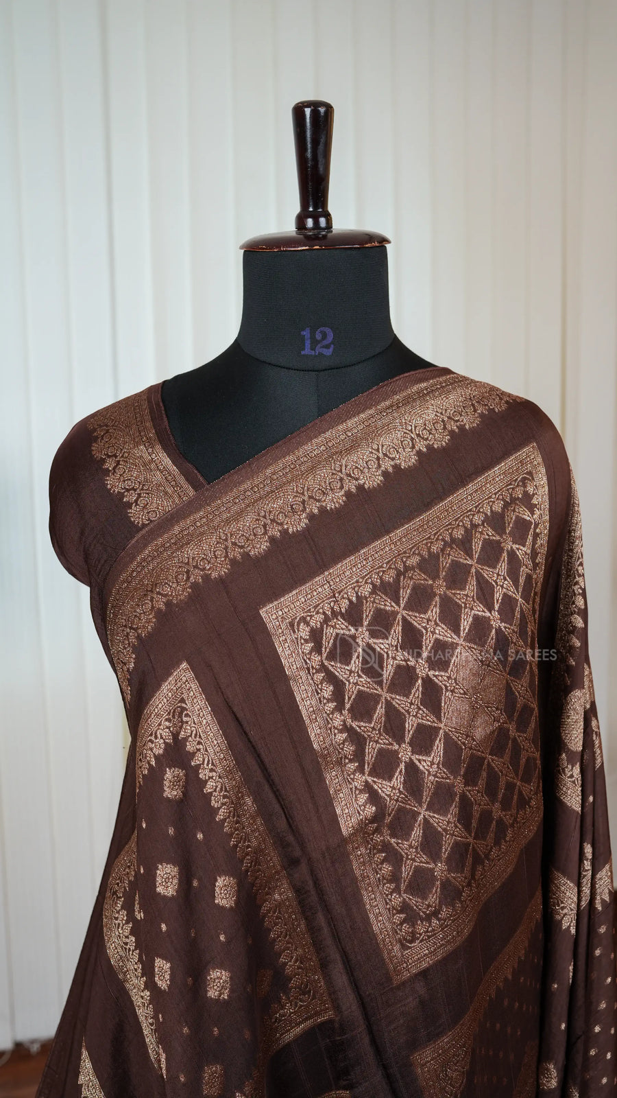 Premium Tussar With Matte Zari Concept