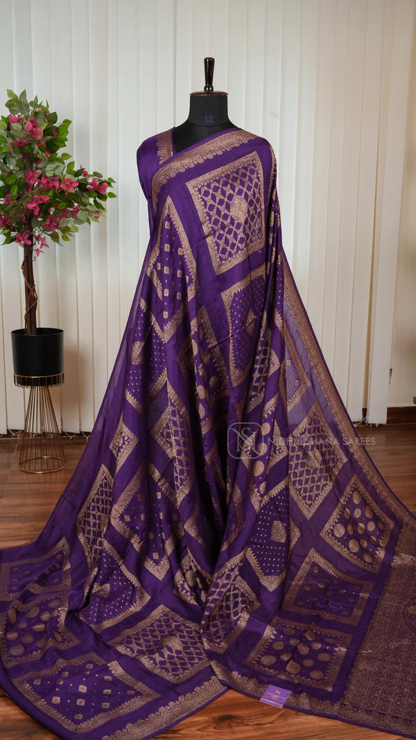 Premium Tussar With Matte Zari Concept