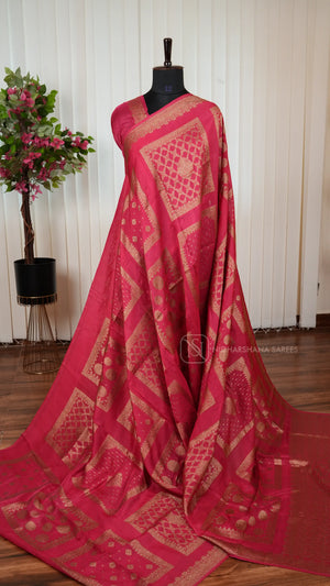Premium Tussar With Matte Zari Concept