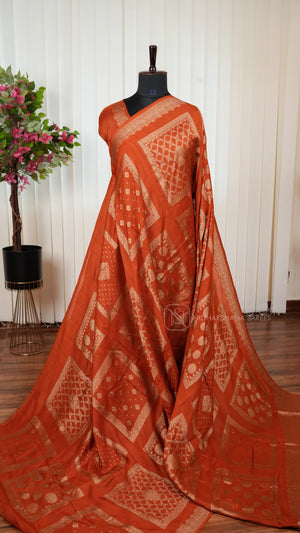 Premium Tussar With Matte Zari Concept