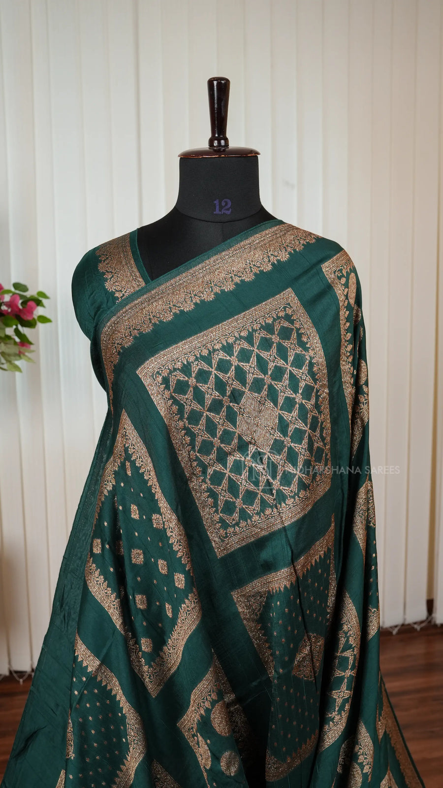 Premium Tussar With Matte Zari Concept