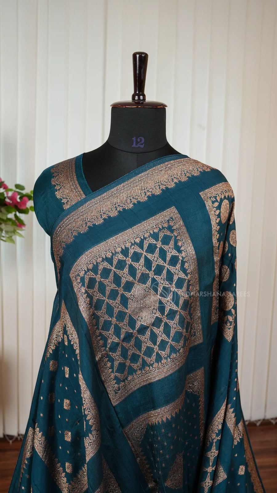 Premium Tussar With Matte Zari Concept