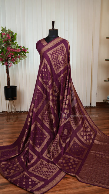 Premium Tussar With Matte Zari Concept