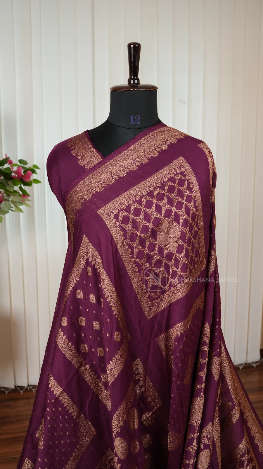 Premium Tussar With Matte Zari Concept
